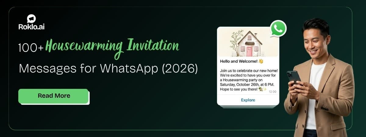 100+ Housewarming Invitation Messages for WhatsApp (2026)