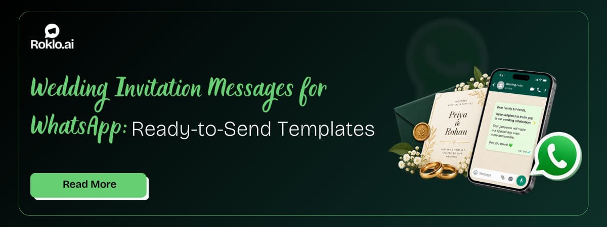 35 Wedding Invitation Messages for WhatsApp: Ready-to-Send Templates (2026)