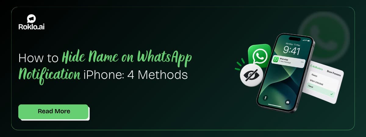 How to Hide Name on WhatsApp Notification iPhone: 4 Methods