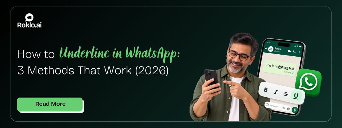 How to Underline in WhatsApp: 3 Methods That Work (2026)