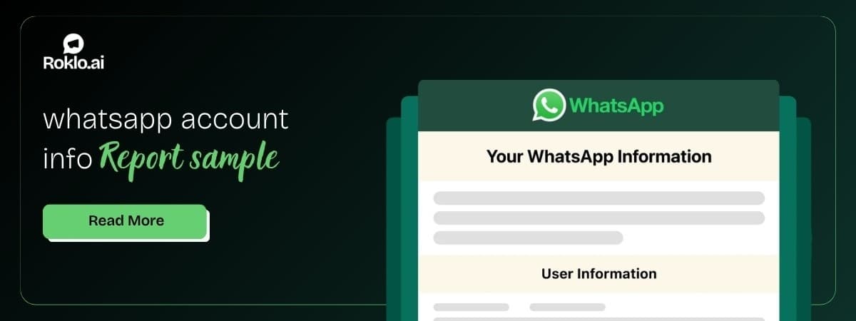 WhatsApp Account Info Report Sample: What It Contains and How to Request It